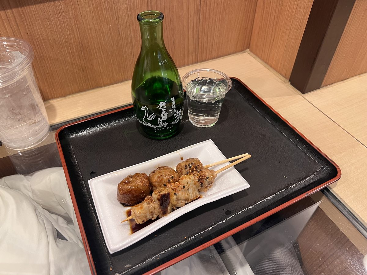 味の笛の焼き鳥串盛り