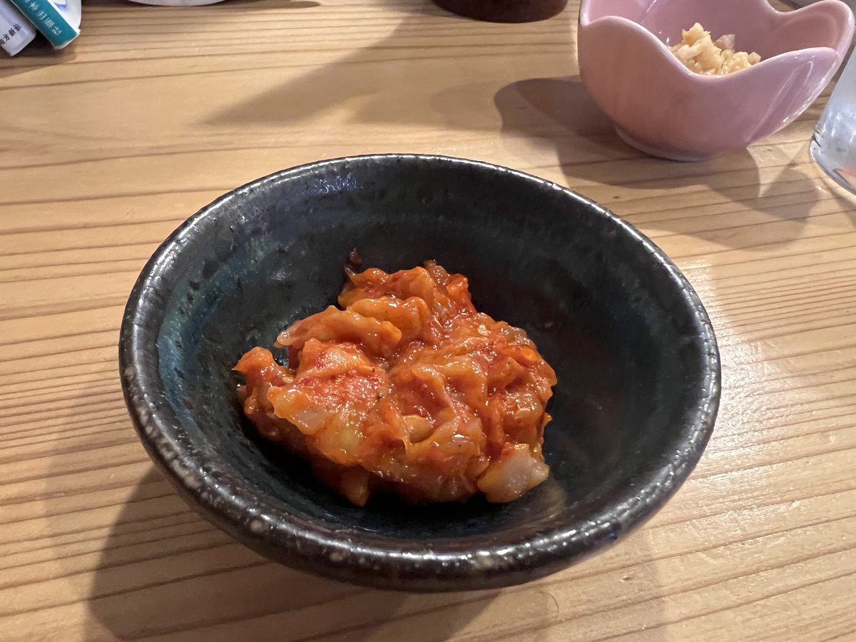 チャンジャらしき一皿