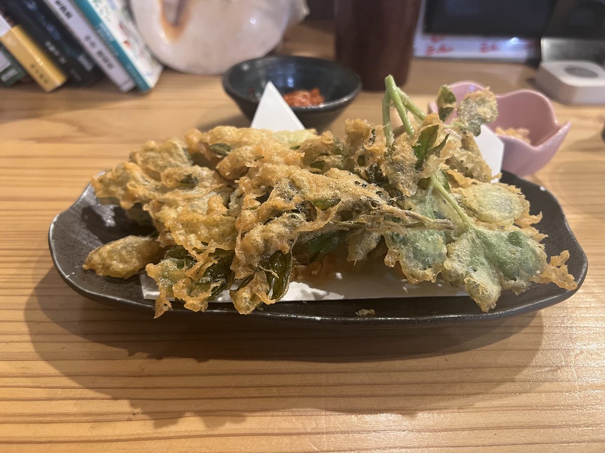 長寿草の天ぷら