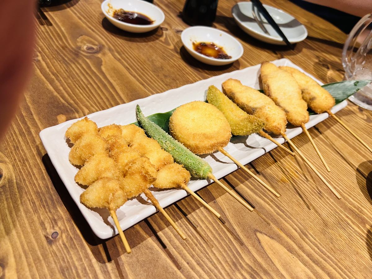 串カツの盛り合わせ