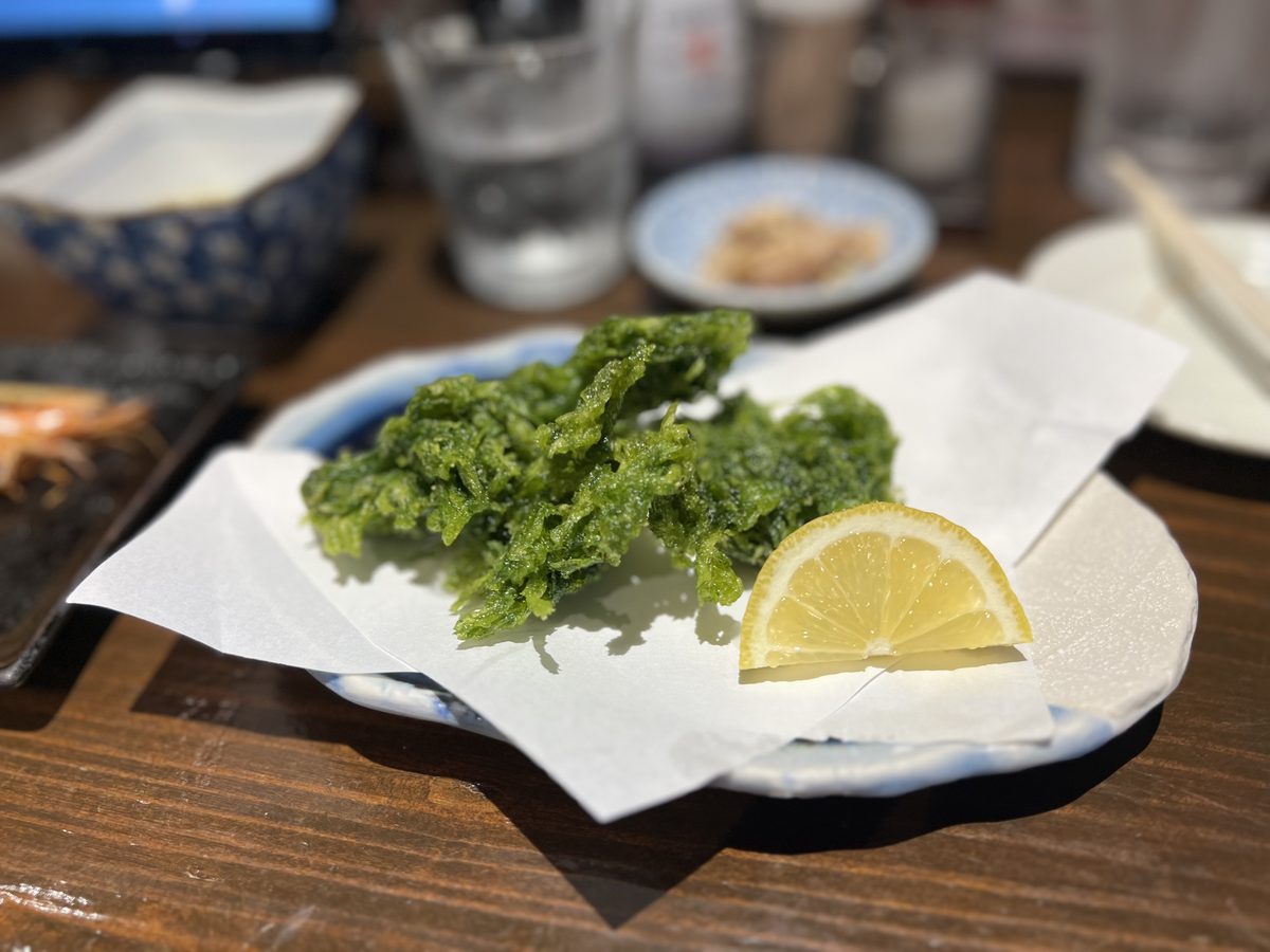 あおさの天ぷら