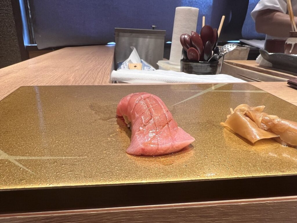 立川すしなんば 中トロの握り この日の一番