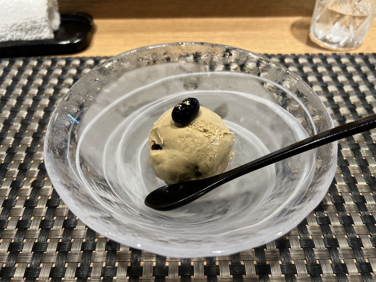 立川すしなんば ほうじ茶アイス