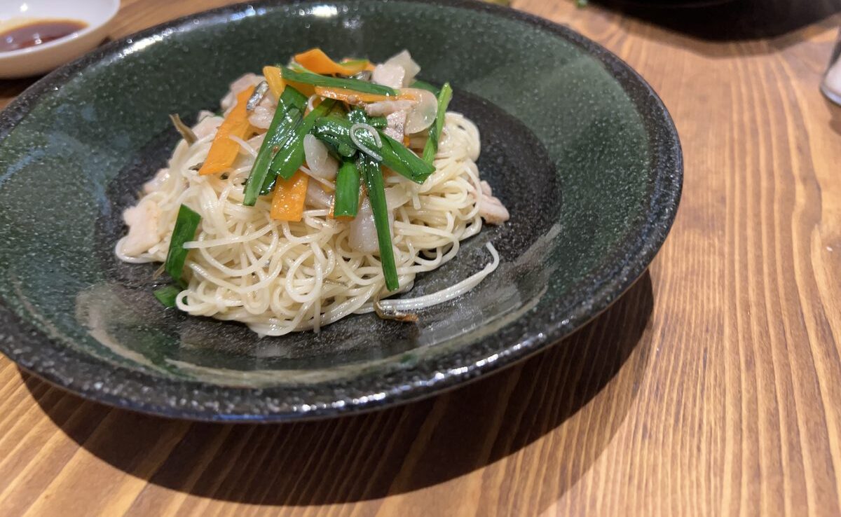 たかくらの油ぞうめん 汁がほとんどない