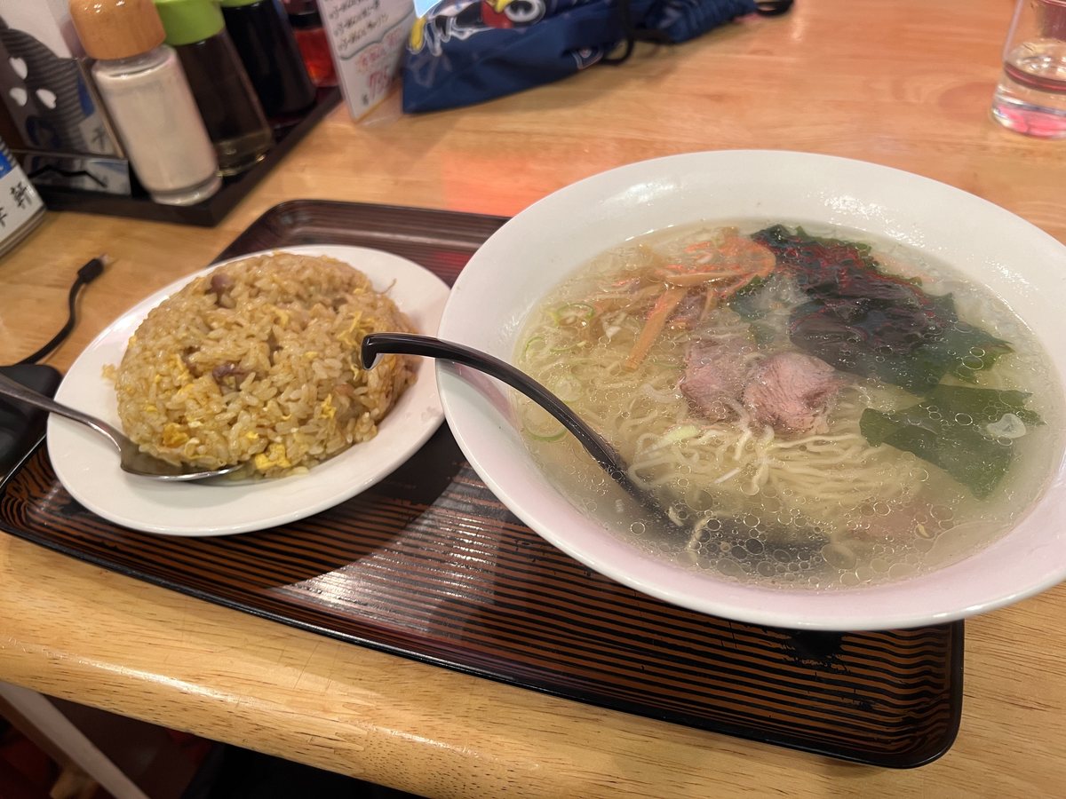 藤華軒 塩らーめんとカレーチャーハン 2024年2月